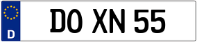 Trailer License Plate